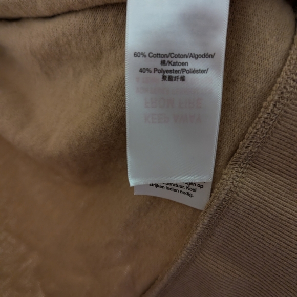 DKNY Sport Women's Gold Logo Drawstring Zip Front Hoodie Sweatshirt Size M - Picture 4 of 5